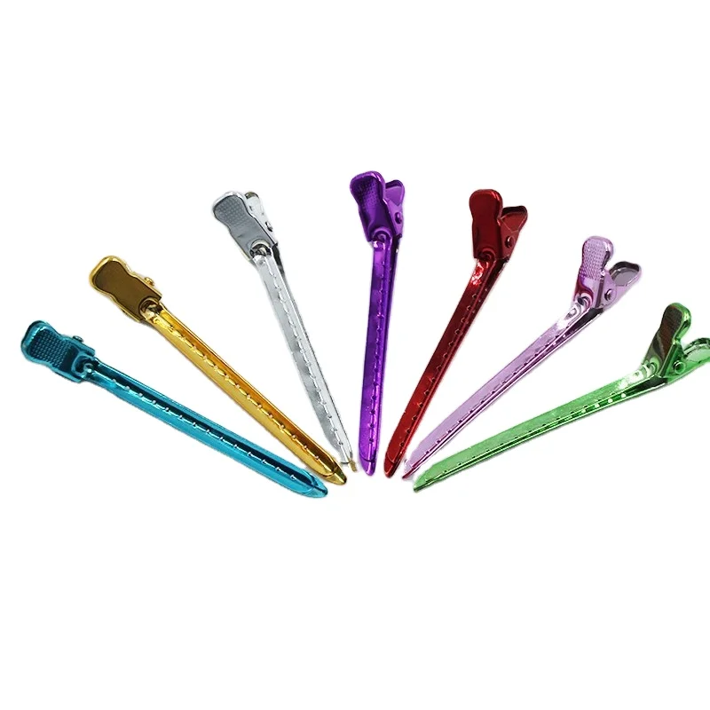 Custom metal duck  clip on hair  crocodile clip for hair salon