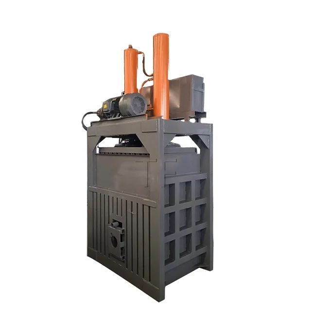 Fully stocked waste carton paper baler machine small compactor horizontal baling machine