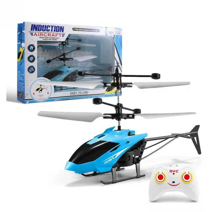 Flying helicopter toy Hand rc airplane flying helicopter remote control aircraft hand sensor plane helicopter toy for kid