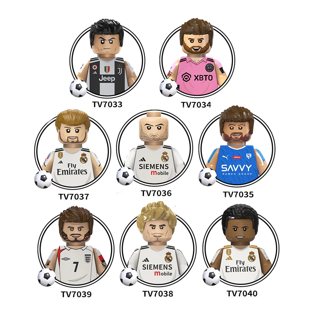 Новая FI-FA команда по регби футболист Пеле Модри Неймар мини-игрушки наборы строительных блоков минифи детские игрушки TV6505