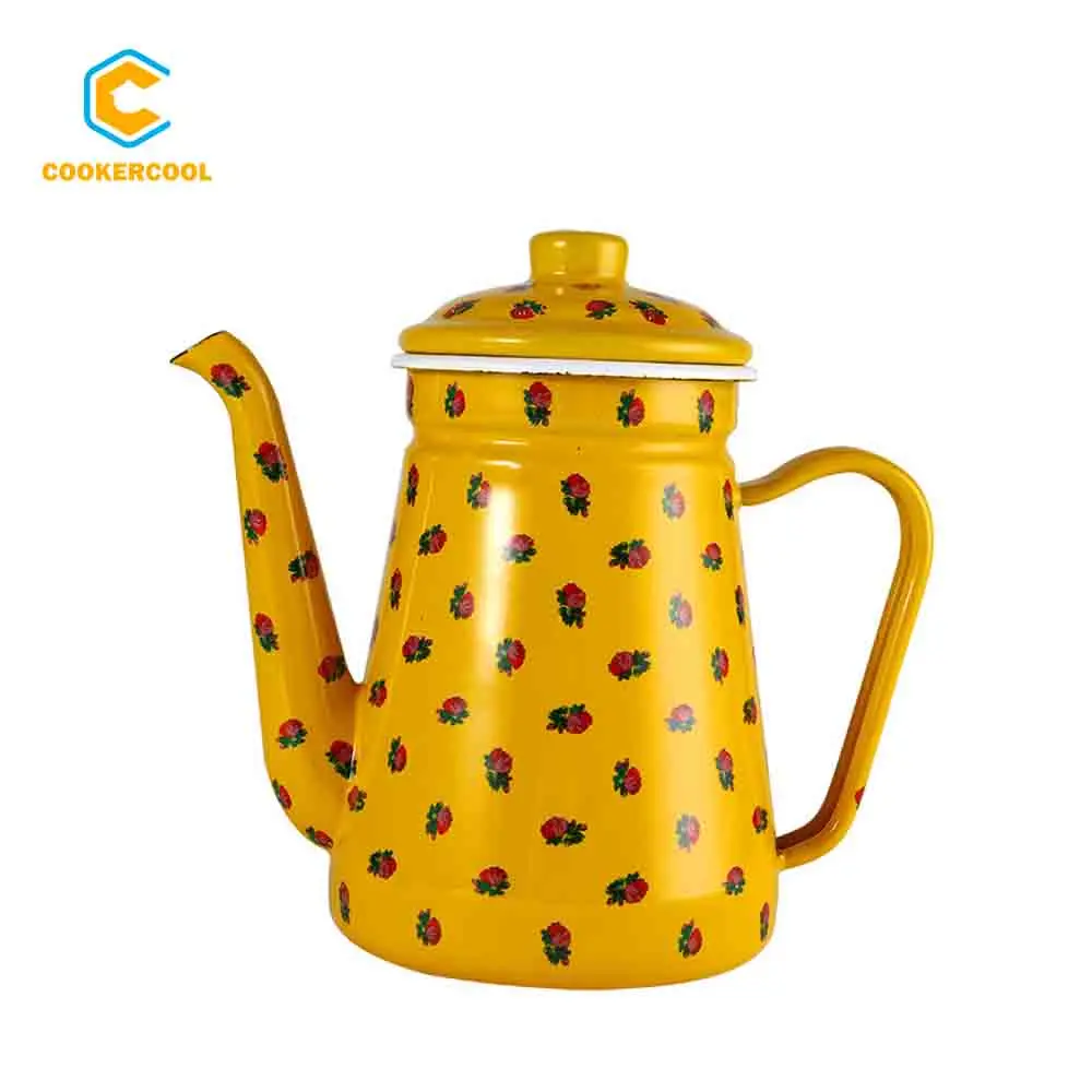 Cookercool Керамический Чайник 1 2 л 1.5L эмаль кофейник масленка чайник с