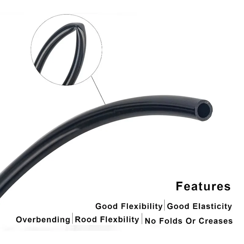 5M/10M/20M PE Hose 6mm 8mm Pipe Tubing For Misting Cooling System Outdoor Backyard Garden Irrigation Sprinkler Misting Fittings