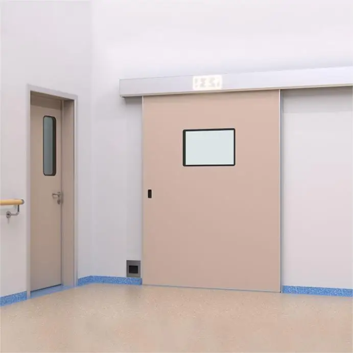 Room Hospital Tempered Visual Window Soundproof Frameless Aluminum Interior Noiseless Automatic Sliding Doors