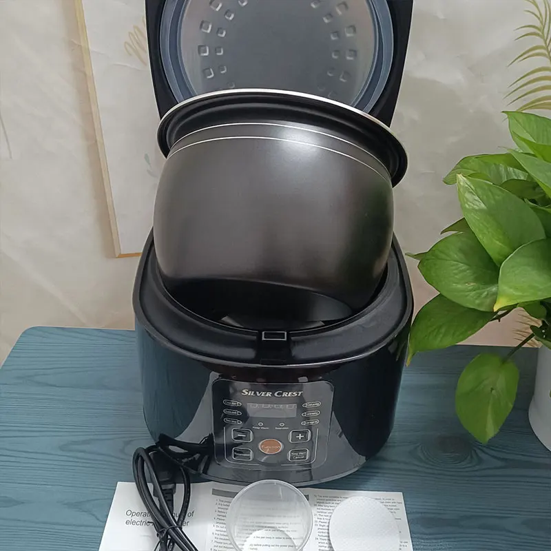 Серебряный крест 5L TK-108 автоматический интеллектуальный цифровой сенсорный экран с ЖК-дисплеем мульти антипригарное покрытие домашний электрический рисоварка