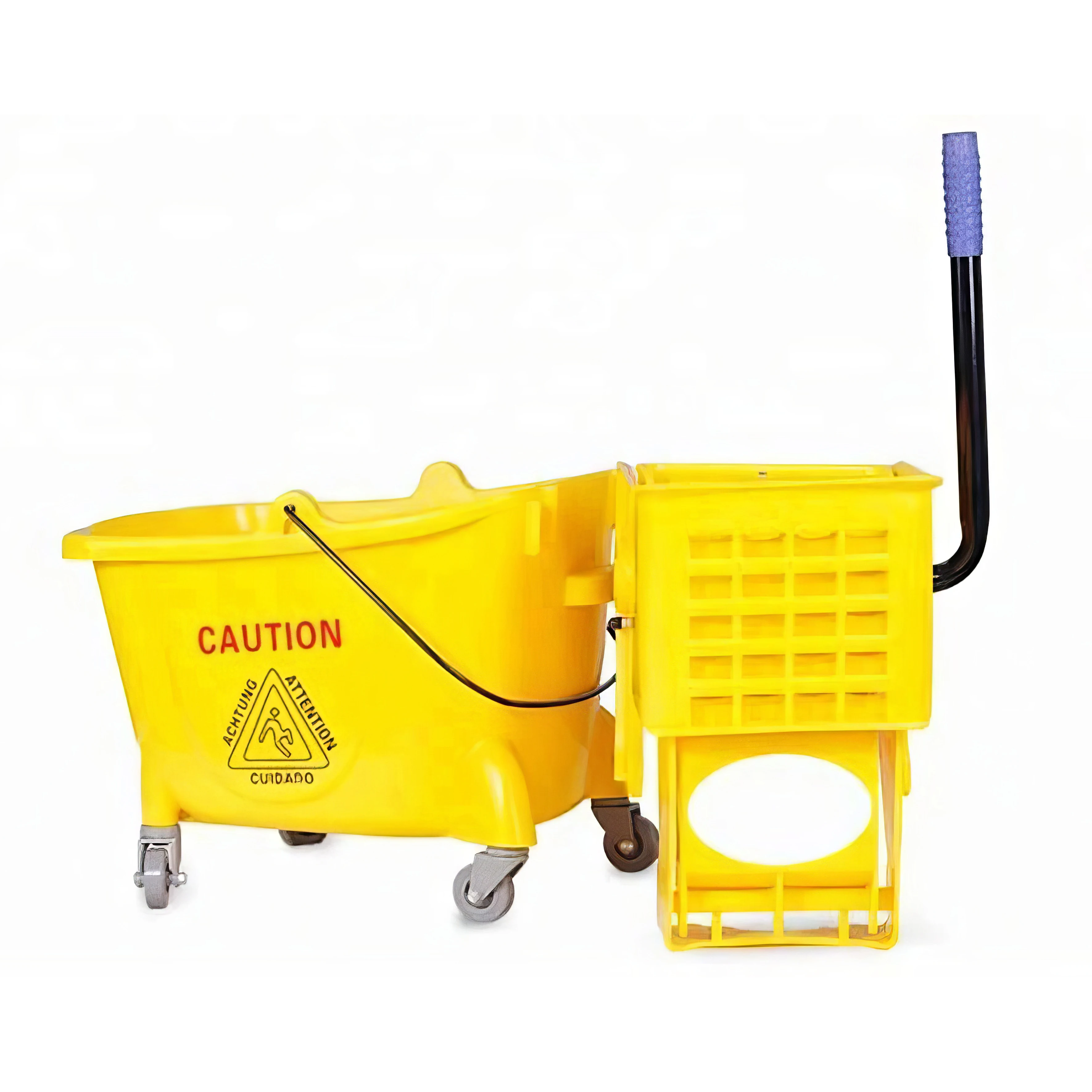 Fast-czech AF08079 plastic hotel workshop housekeeping hospital airport cleaning folded hand mop wringer trolley