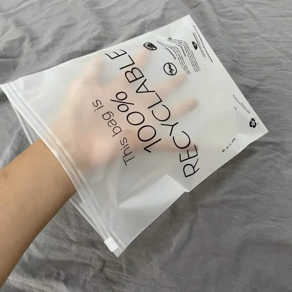 Экологически чистые небольшие мини-пластиковые упаковочные пакеты на молнии для малого бизнеса перерабатываемая сумка