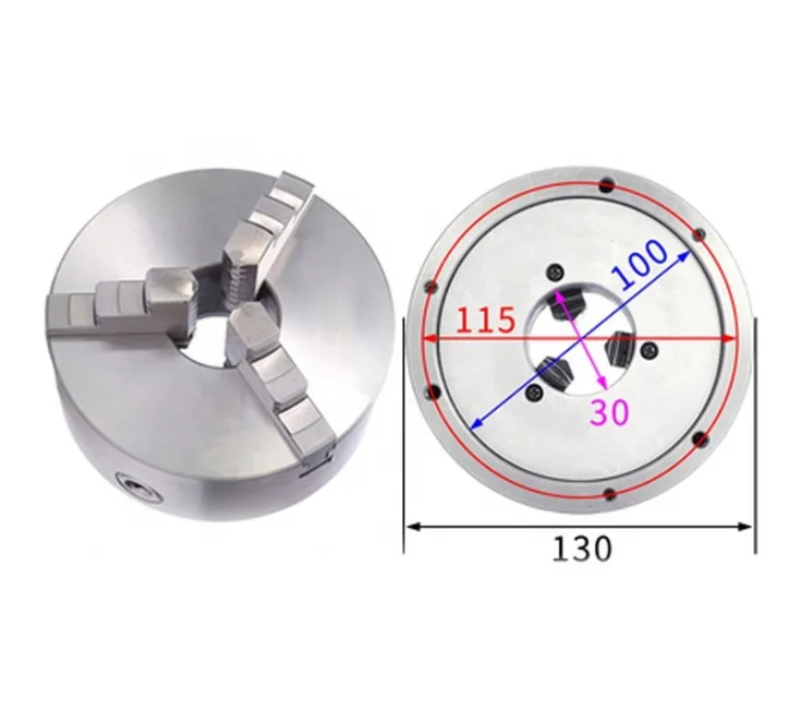 CNC Tool Manual Chuck 3-jaw self-centering K11-130 for Machine Center