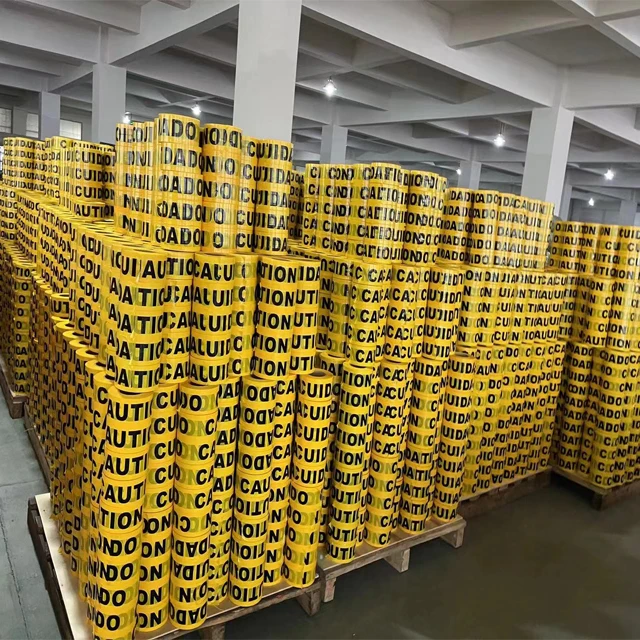 EONBON Customized Caution And Danger Barricade Tape Premium Yellow Caution Tape 3 Inch X 1000 Feet PE Warning Tape