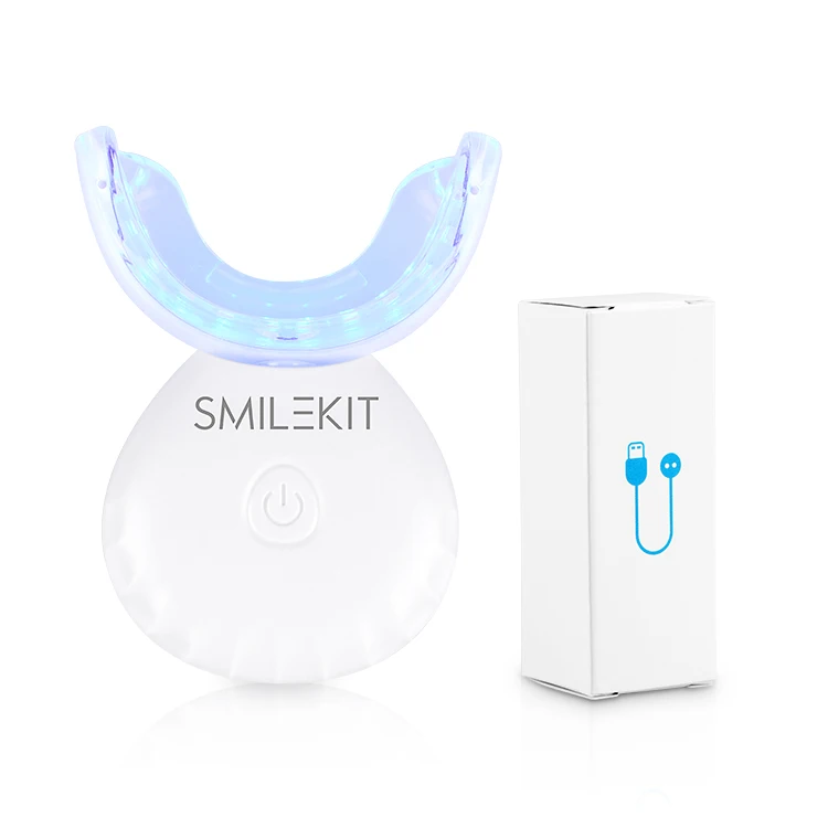 Smilekit One-stop Sell Disposable New Formula Led Teeth Whitening Light With Mouth Mold Teeth Whitening Light