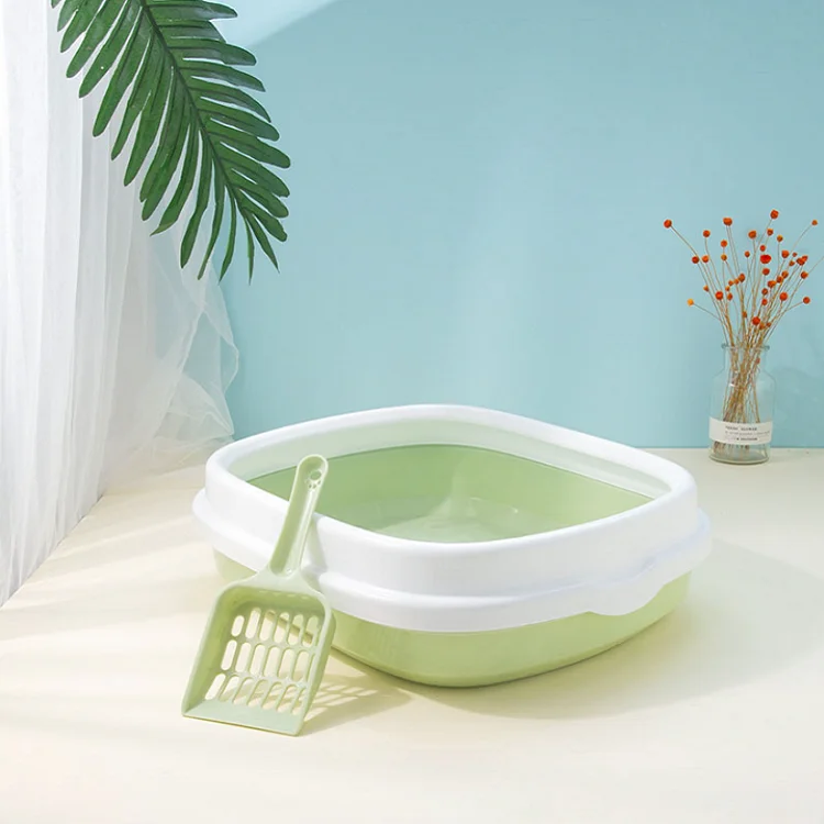 Semi-enclosed Cat Toilet Large Thickened Cleaning Sets Splash-proof Cat Litter Box