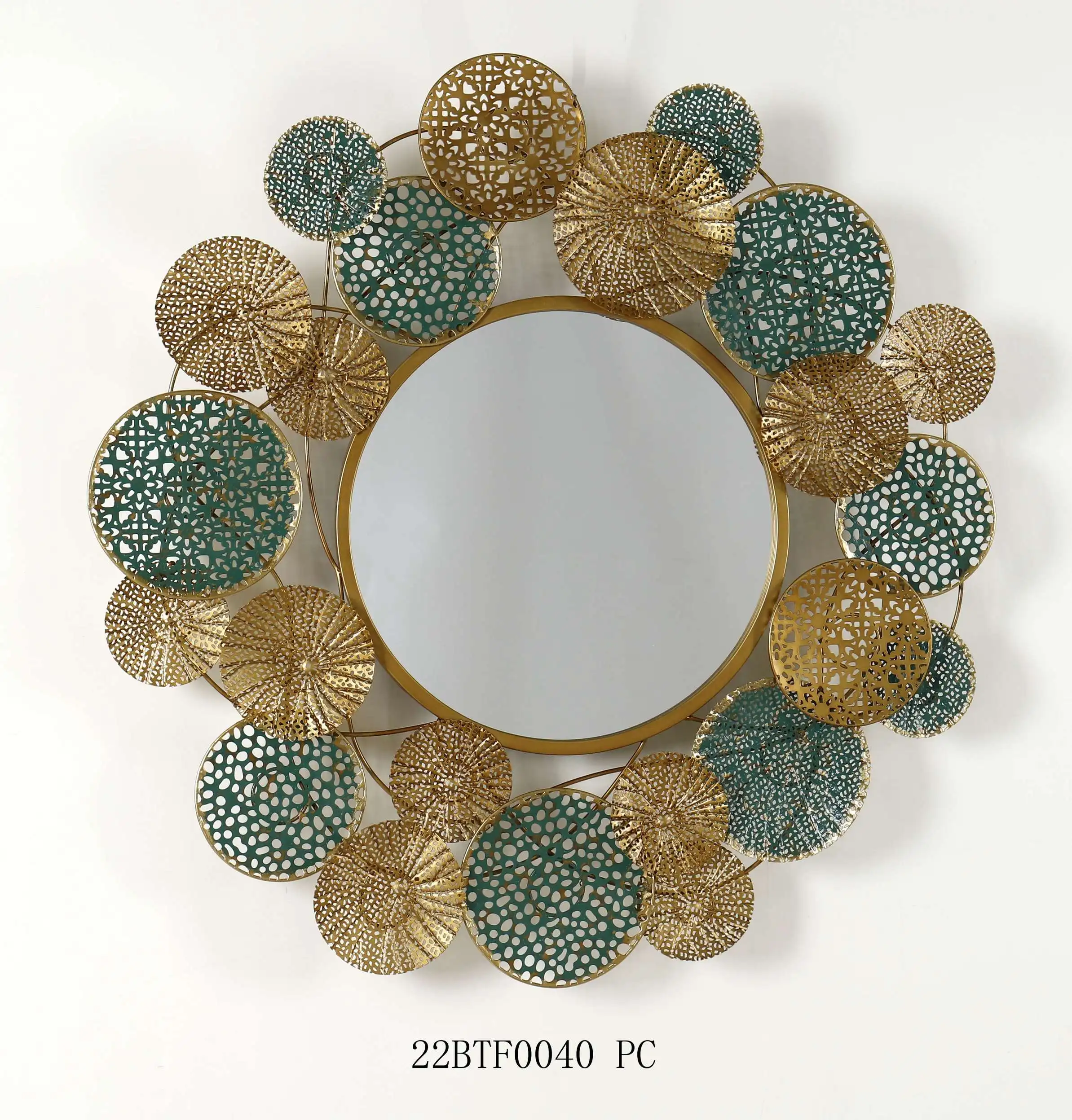 decorative mirror wall art  interior customized 83CM diameter metal wall mirror for sale