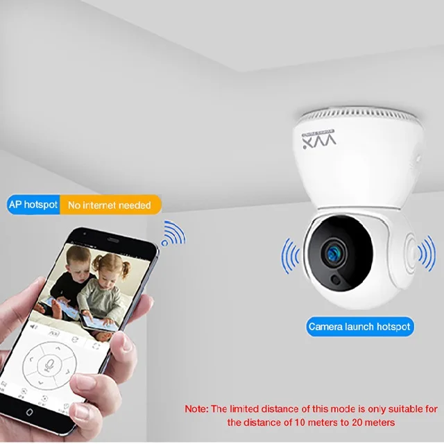 Домашний мини-камера охранной сигнализации системы Indoor звуковой сигнал Wifi умная беспроводная IP Cctv камера Поддержка обнаружения движения принтом «камера» для детей