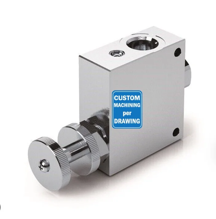 Precision Manufacturing Hydraulic Control Valve Customized Drawings & Design CNC Directional Hydraulic Valve Control