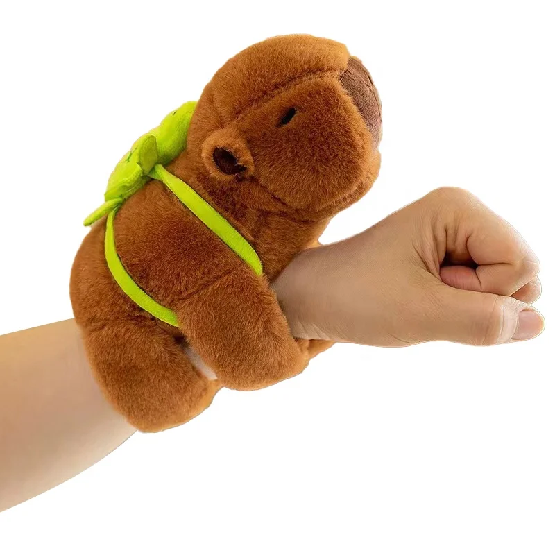 Изготовленный на заказ OEM производитель низкий moq pulsera capibara браслет с утяжеленной рукой плюшевая капибара животный набивная