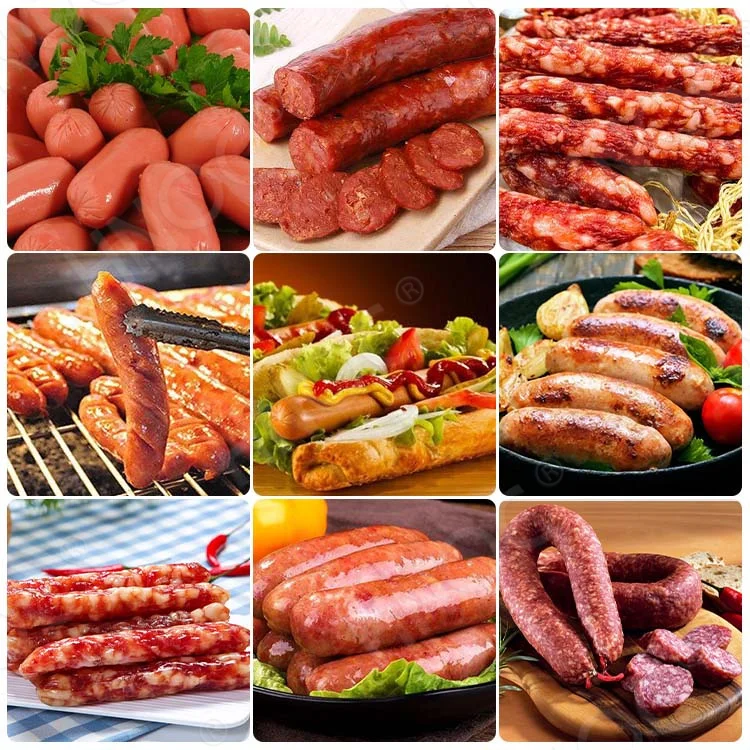 HNOC The Cheapest Sausage Salami Make Machine Pneumatic Sausage Filler Automatic Sausage Production Line Small Scale