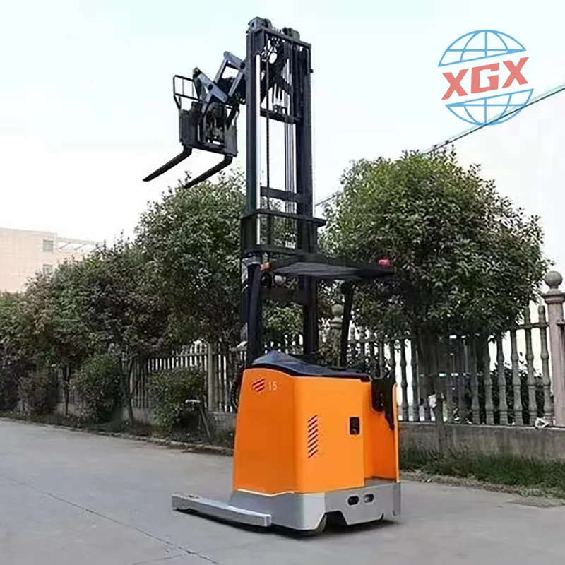 High Quality Electric Reach Truck 1.5 ton Double Scissors Reach Forklift In Stock