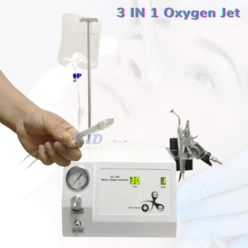 High Pressure 4 Bars Oxygen Injection Water Jet Facial Machine For Skin Rejuvenation