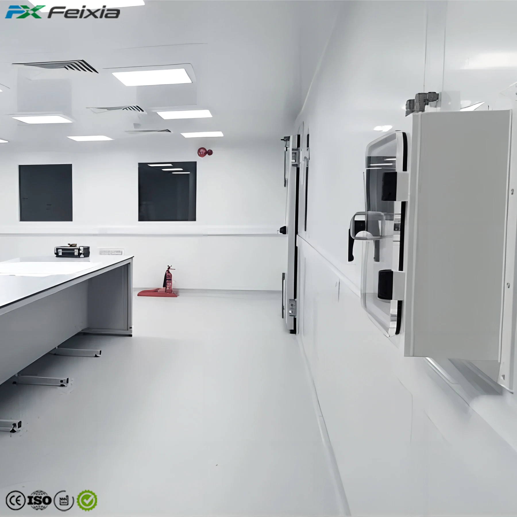 GMP Cleanroom Dynamic Stainless Steel Static Clean Room Air Shower Pass Box Transfer Window