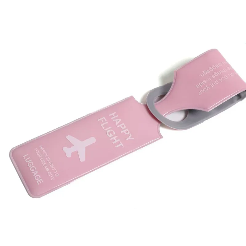Hot sales  custom logo  travel luggage tags Baggage tag in Stock  soft pvc luggage tag Hollowed out aircraft strip