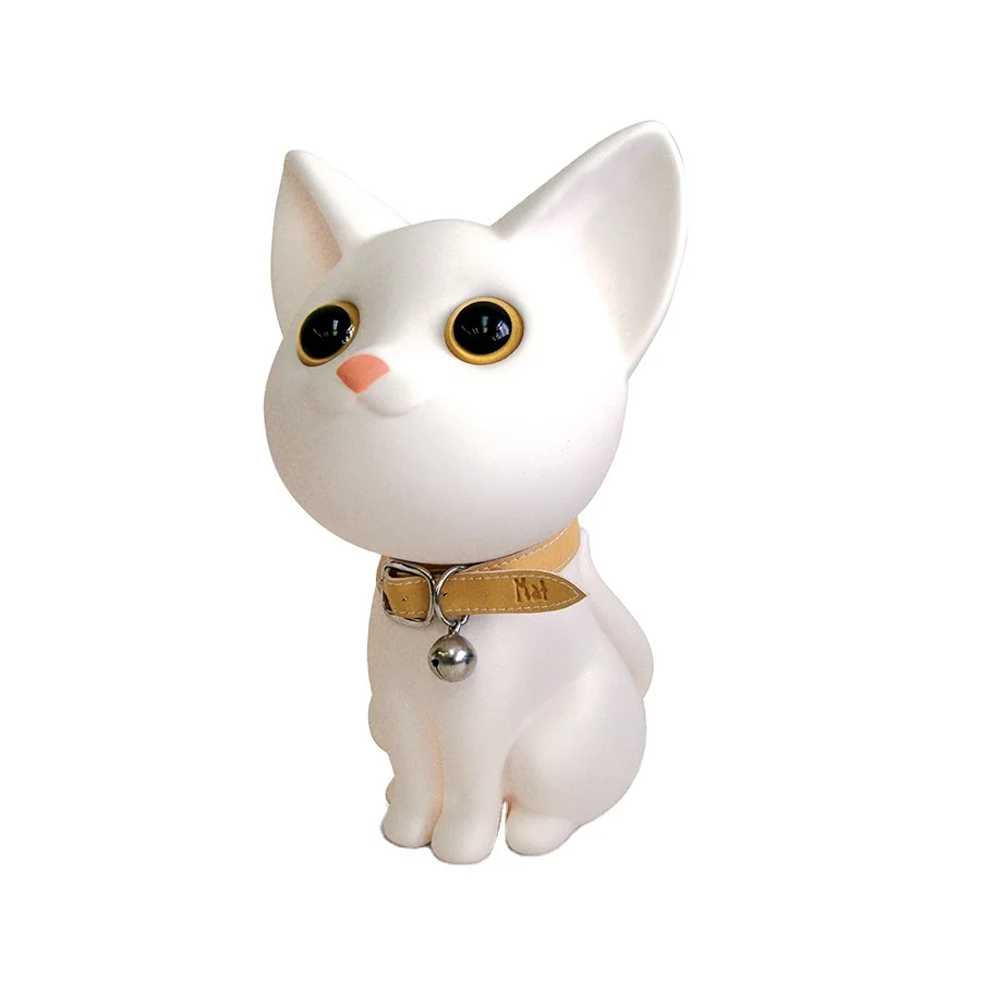 Wholesale Product PVC Material Sitting Cute Cat Piggy Bank For Kids Piggy Bank Money Box