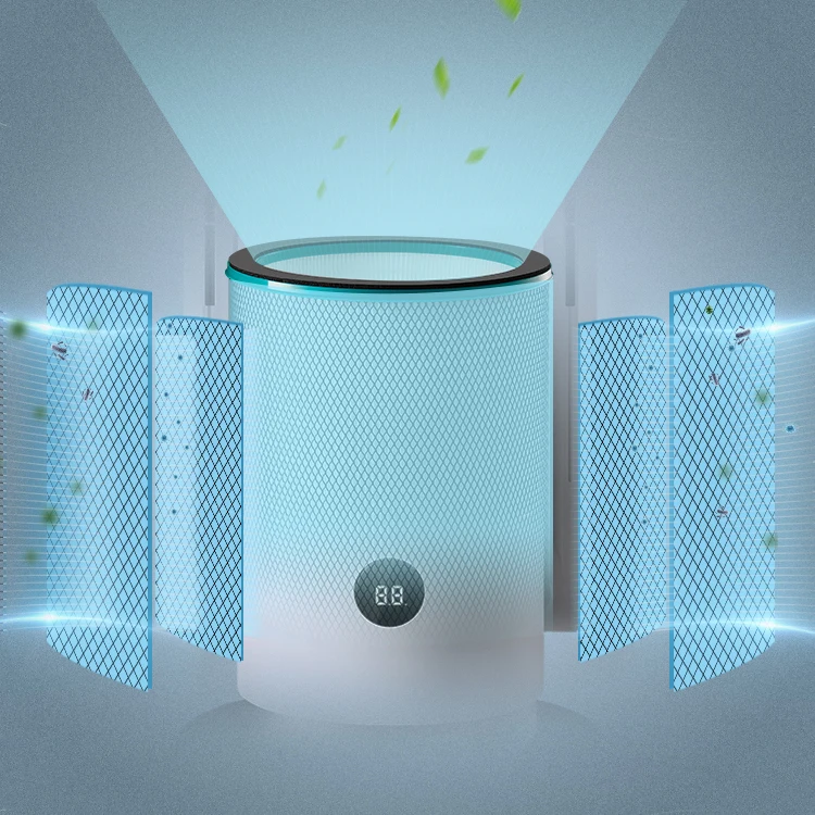 Factory Wholesale ABS Air Purifier Bladeless Fan 9 Speed Timer Tuya Control Household Tower Fan