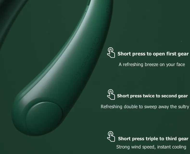 mini silent blameless hanging rechargeable neck cooling usb fan mini portable 2400mah folding usb chargi