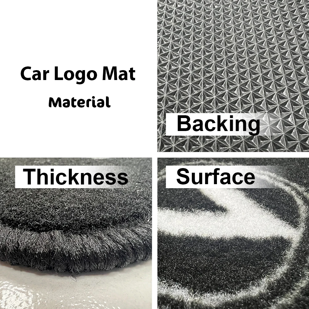 Custom Polyester Printed Logo Car Floor Mat Non slip Personalised Printed Design Sublimation Car Mat With Logo