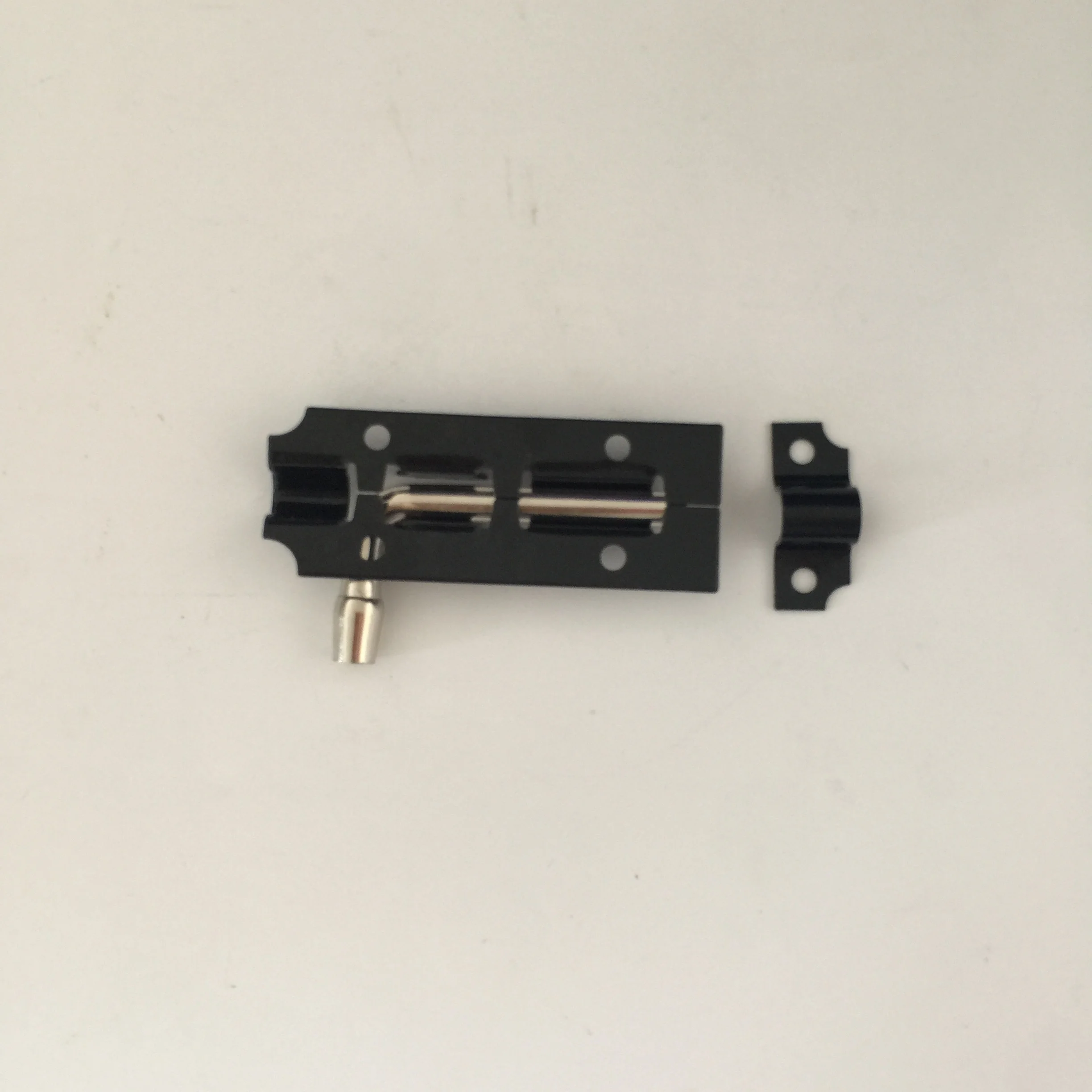 Black door latch slide bolt door foot bolt vertocal door bolt