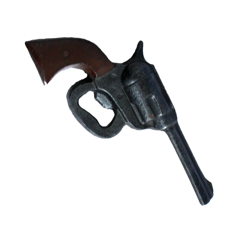 Novel design metal art antique  cast iron gun  beer bottle openers