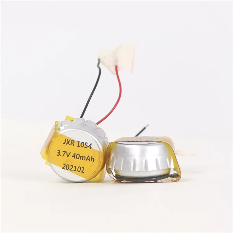 Small Polymer Battery 1054 3.7v 40mAh Lithium Battery For earphone