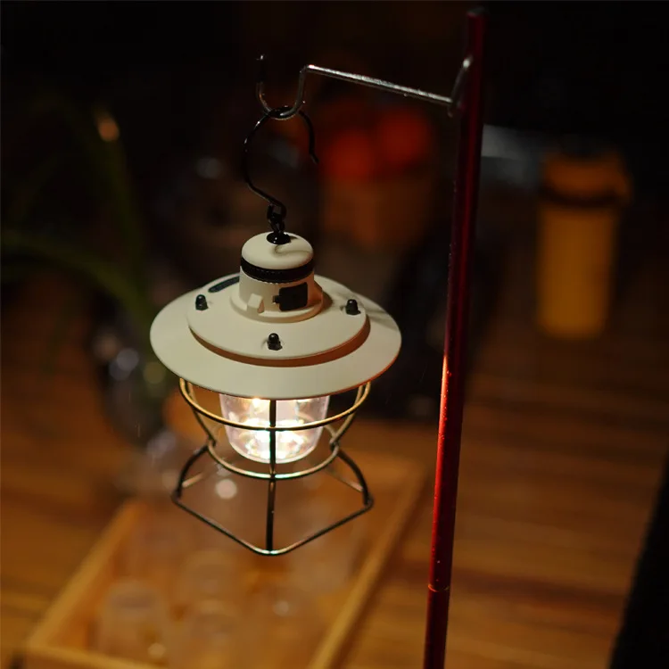 Popular metal Led Camping Lights Portable Dimmable Outdoor Led white kerosene Oil Lamp Camping Lantern for party festival