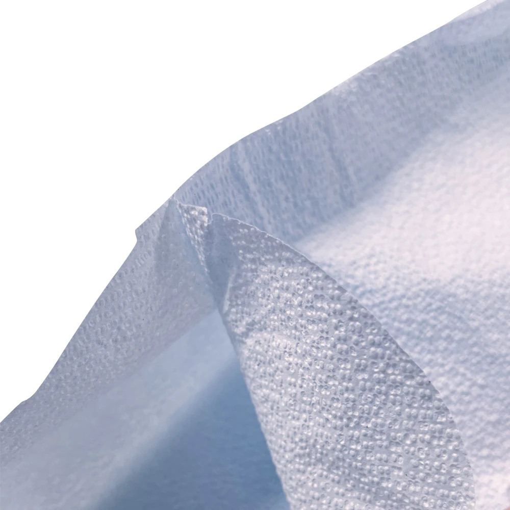 Factory direct sale cheap disposable blue water-resistance sms short sleeve medical paper patient gown cape for clinic