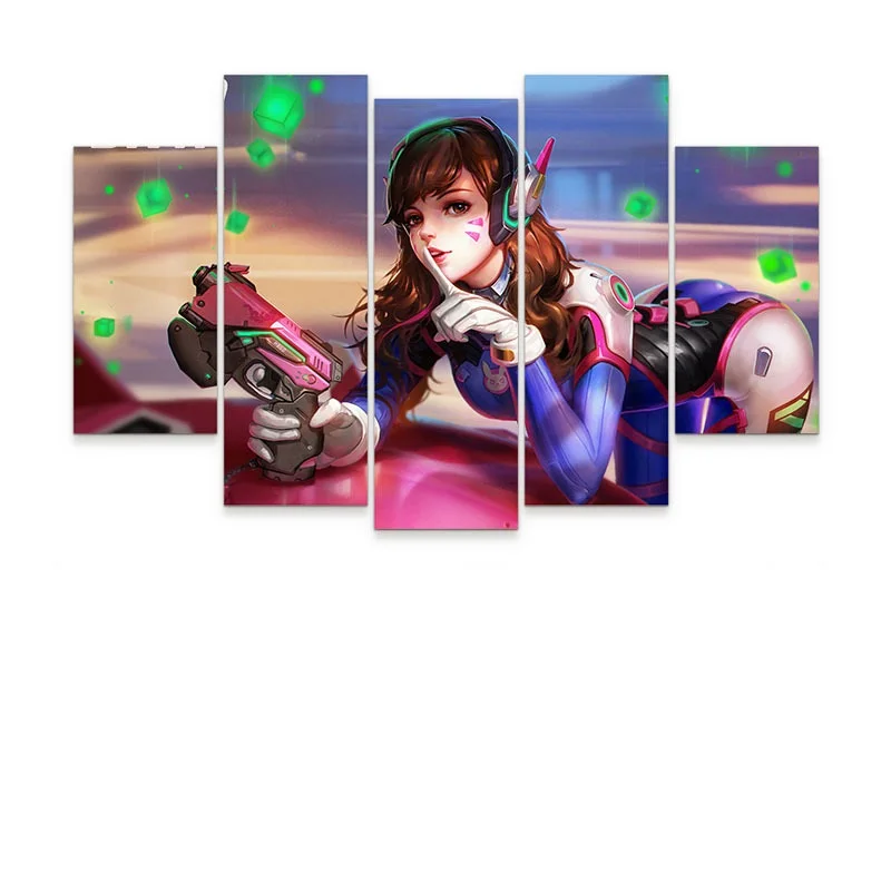 Wholesale Anime Trendy Aluminum Decorative Painting Girl Creative Poster Canvas Painting