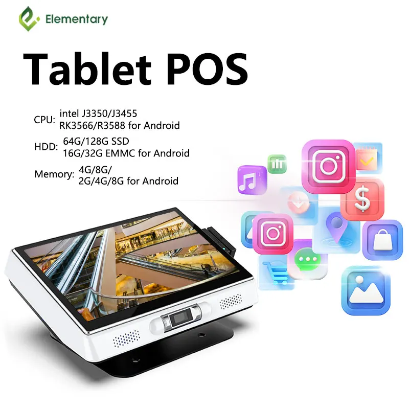 Настольный кассовый аппарат «Все в одном» с интеллектуальным терминалом Windows/Android POS новое Сенсорное оборудование совместимая камерой