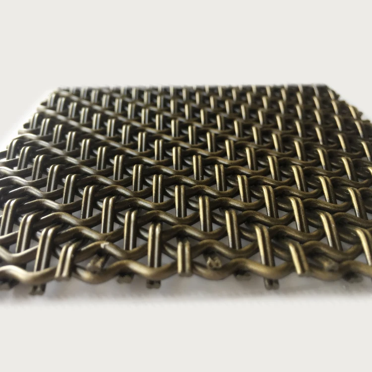 China Factory Decorative Wire Mesh Designer Mesh Bronze Metal Mesh Screen