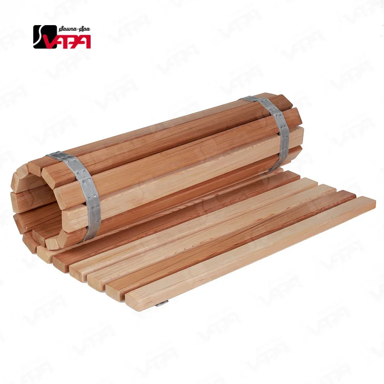 Vapasauna Direct manufacturer high quality red cedar sauna room mat sauna accessories padded bath mat