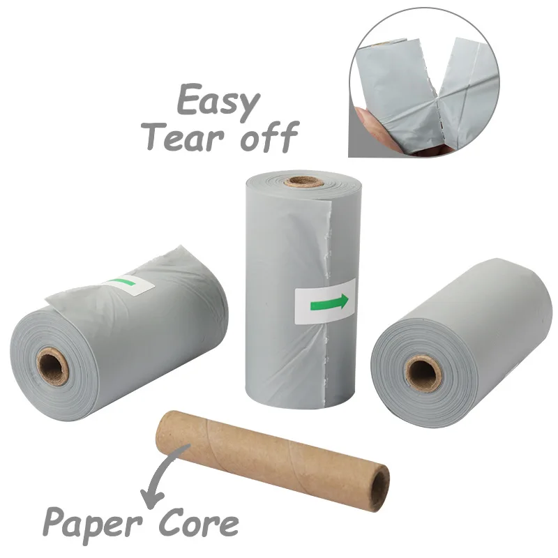 Corn Starch Custom Compostable Biodegradable Organic Portable Pet Dog Waste Disposal Picking Up Poop Garbage Bag