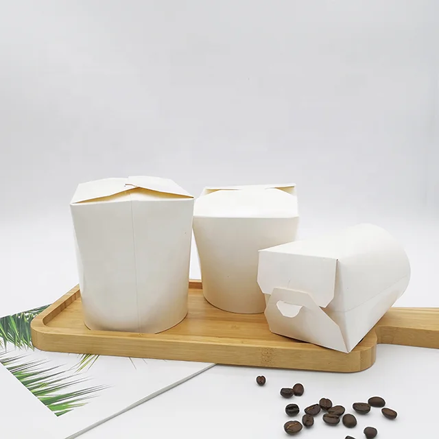 chinese paper noodle box Disposable Cardboard take away food box for noodle