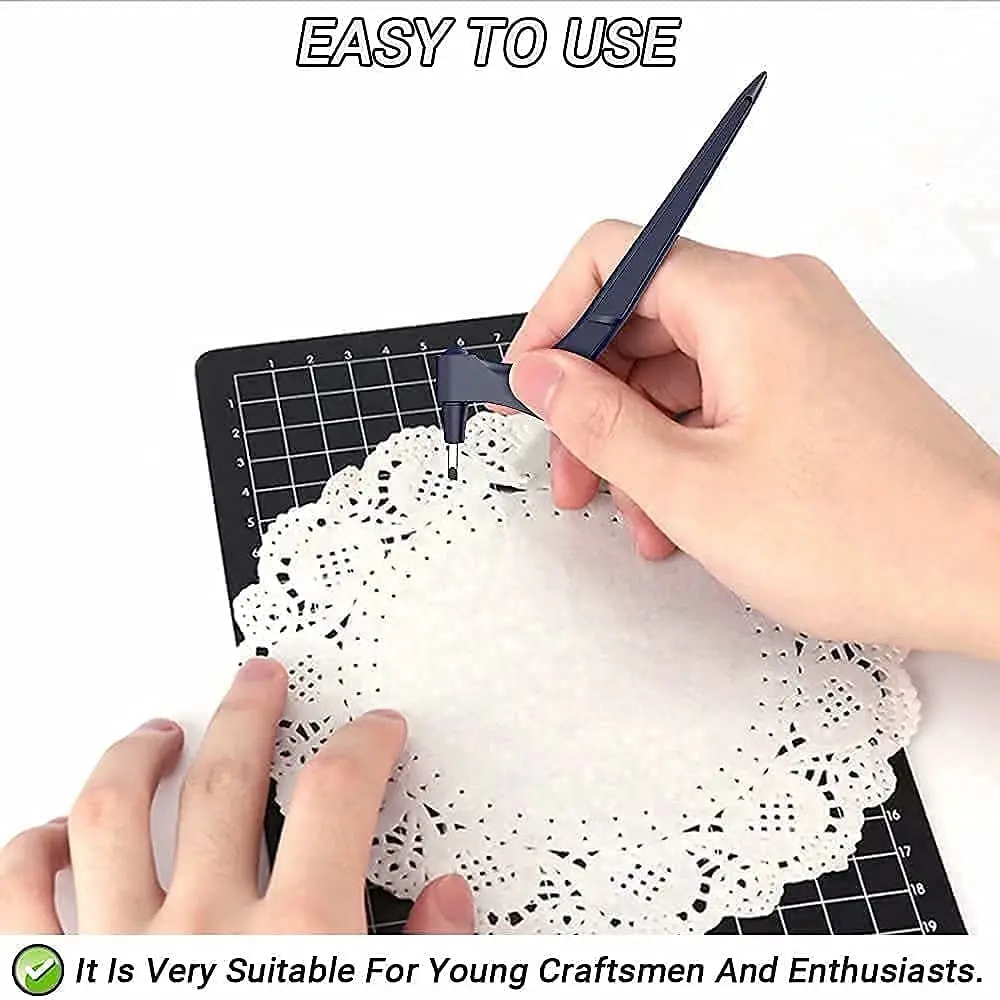 Paper Carving Craft Cutting Tools Knives with 360-degree Rotating Blade for Art Hobby Scrapbooking