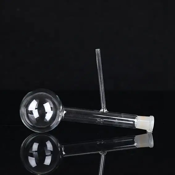 Wholesale Polished Clear Quartz Flask For Test High Quality Lab Quartz Glassware Round Bottom Flask With Frosted Mouth