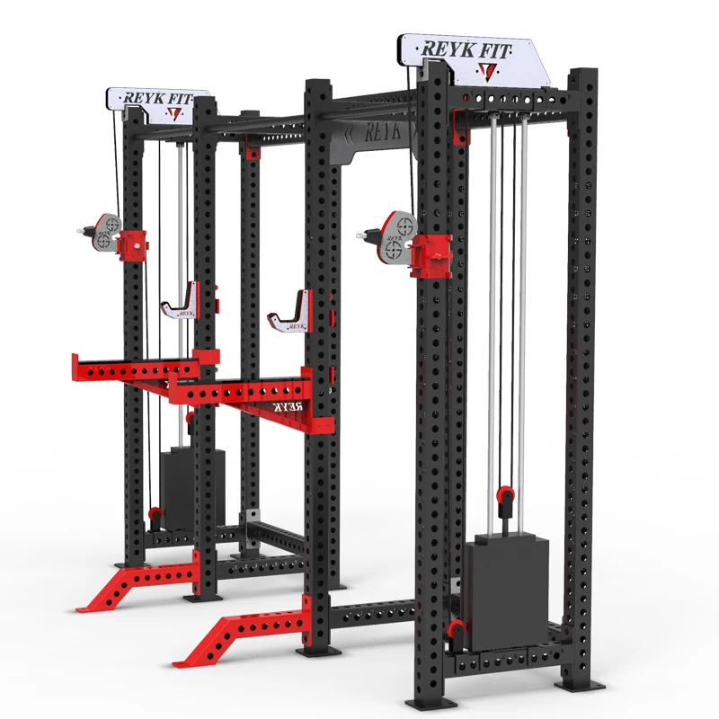 Factory Supplier Indoor Home Gym Power Squat Rack with Weight Stack for Chest and Shoulder Exercise Workouts