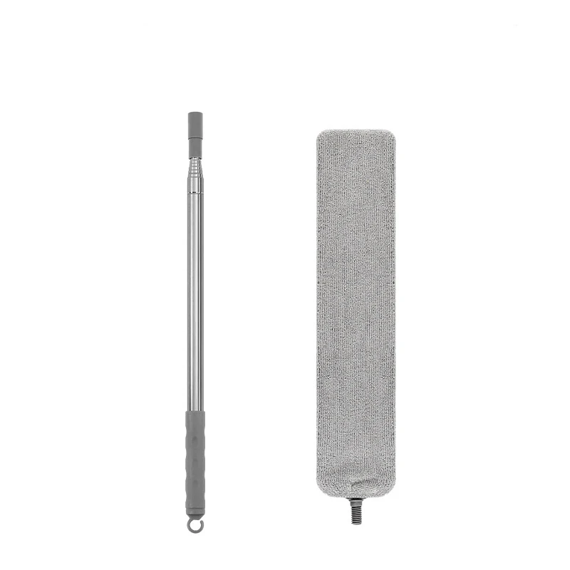 Elongated Stainless Steel Pole Duster With Feather Handle Car Cleaning Brush Retractable Dusting Household Dusters for Cleaning