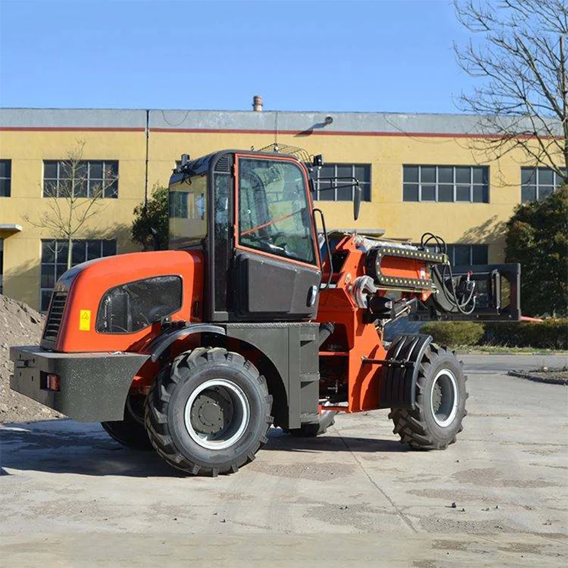 Low Price 2ton Max Lifting Height Articulated 4.5m Mini Telescopic Boom Wheel Loader for Sale