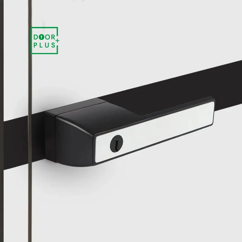 Doorplus Minimalist Wooden Door Lock Magnetic Mute Household Lock  Bathroom Keyless Solid Handle Lock