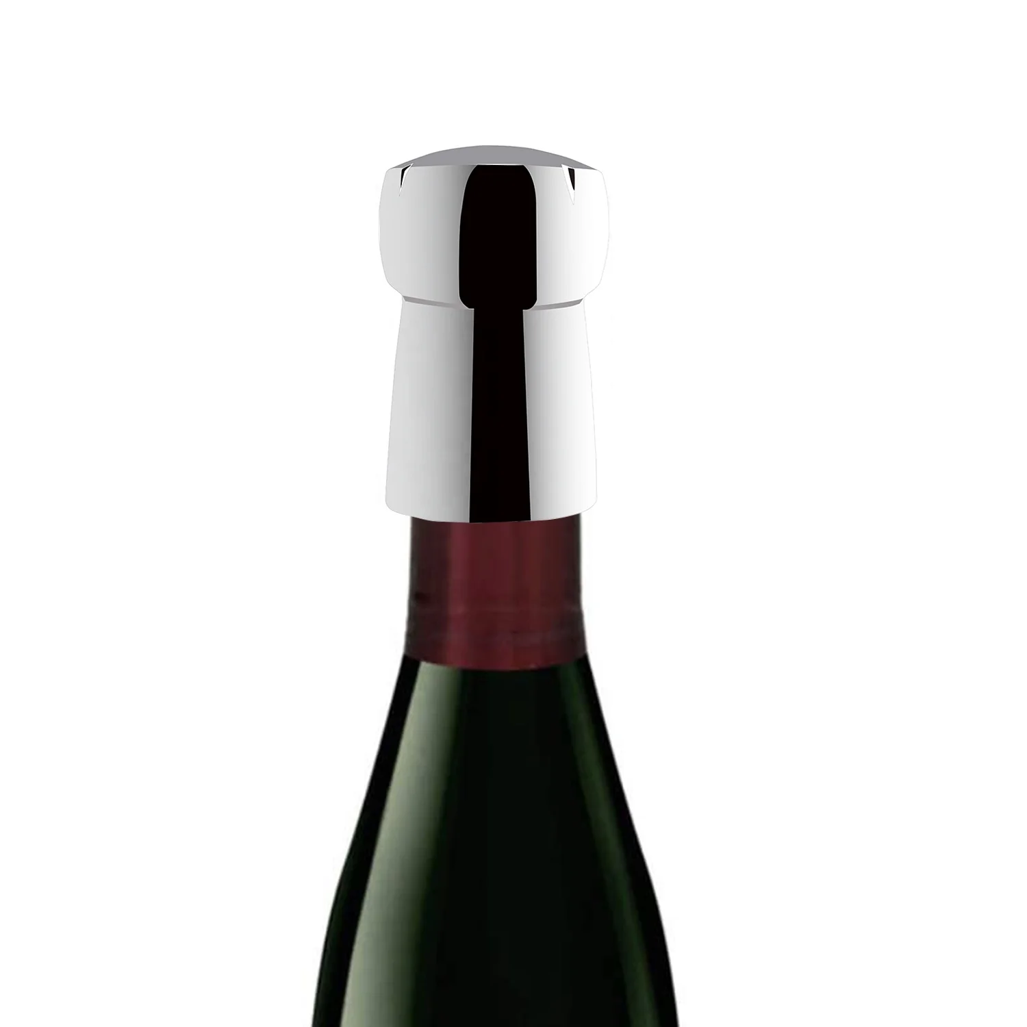 China Manufacturer Wholesale Custom Logo Stainless Steel Silicone Metal Whiskey Champagne Animal Wine Bottle Stopper