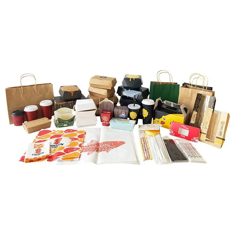 Оптовая продажа, Лидер продаж, лоток в форме лодки, пищевой биоразлагаемый бумажный пакет для гамбургеров, бумажный стакан, упаковка продукта