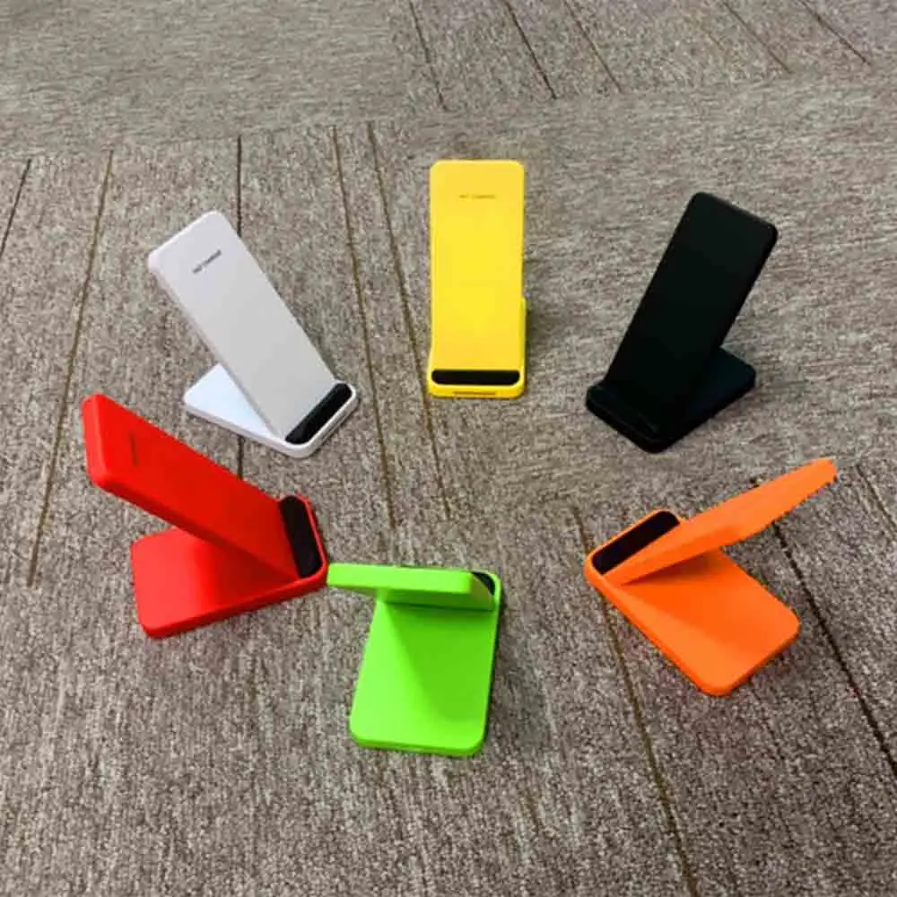 
Hot Selling on Amazon Qi Double Coil 10W Fast Wireless Phone Charger Stand with Led Light 