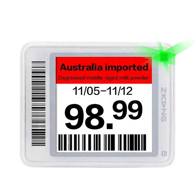 Supermarket Price Labels Digital E Paper Display Label Warehouse Electronic Label Custom