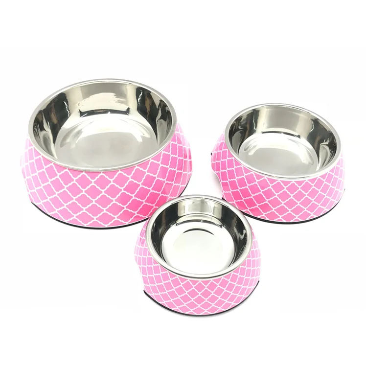 colorful Pet cat bowl stainless steel dog bowl  manufacturers pet bowl