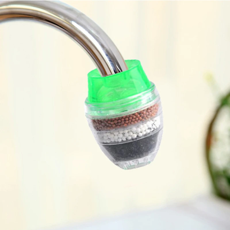 5 Layers Activated Carbon Filtration Water Purifier Filter Kitchen Mini Faucet Tap Water Purifier